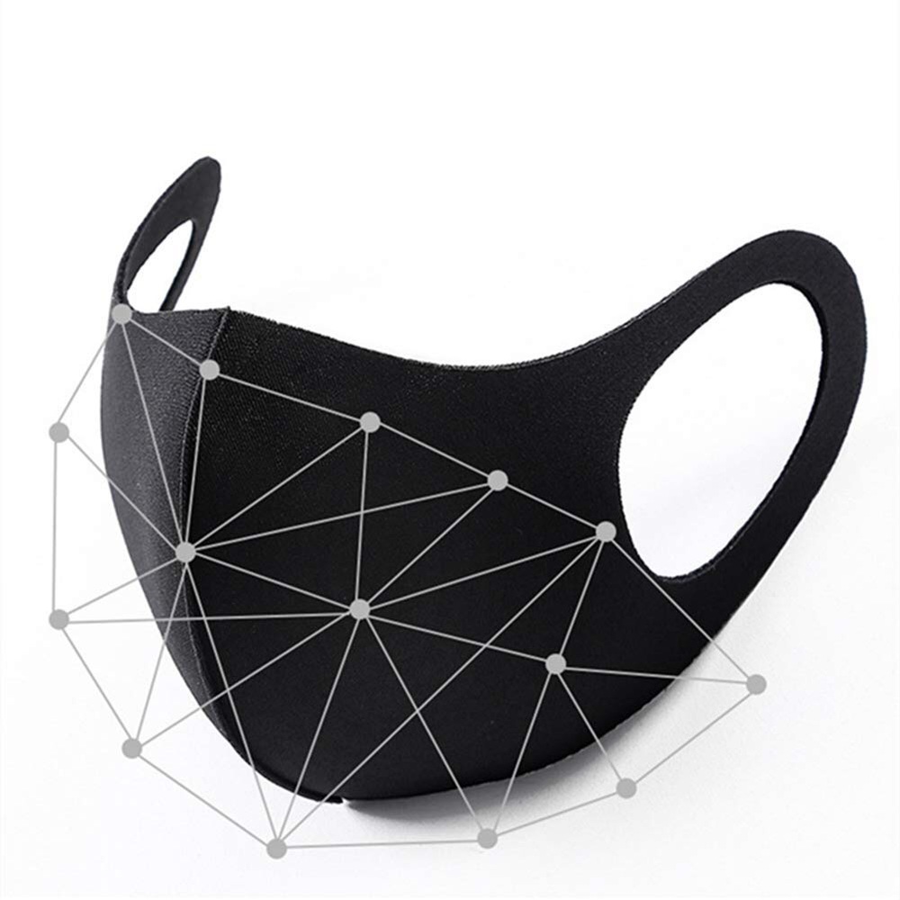 10 washable and reusable stretchy 3D face masks - Picture 2 of 6